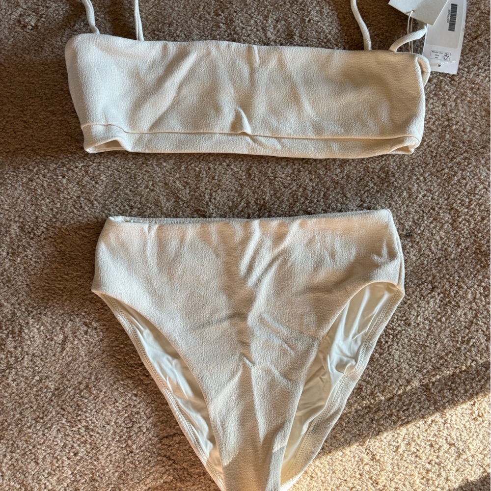 St. Agni Cream Bandeau Bikini
